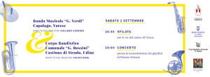 Festa delle bande: Capolago ospita Castions