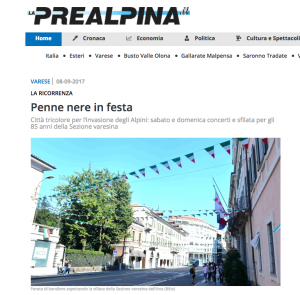 Alpini in festa. Con la banda