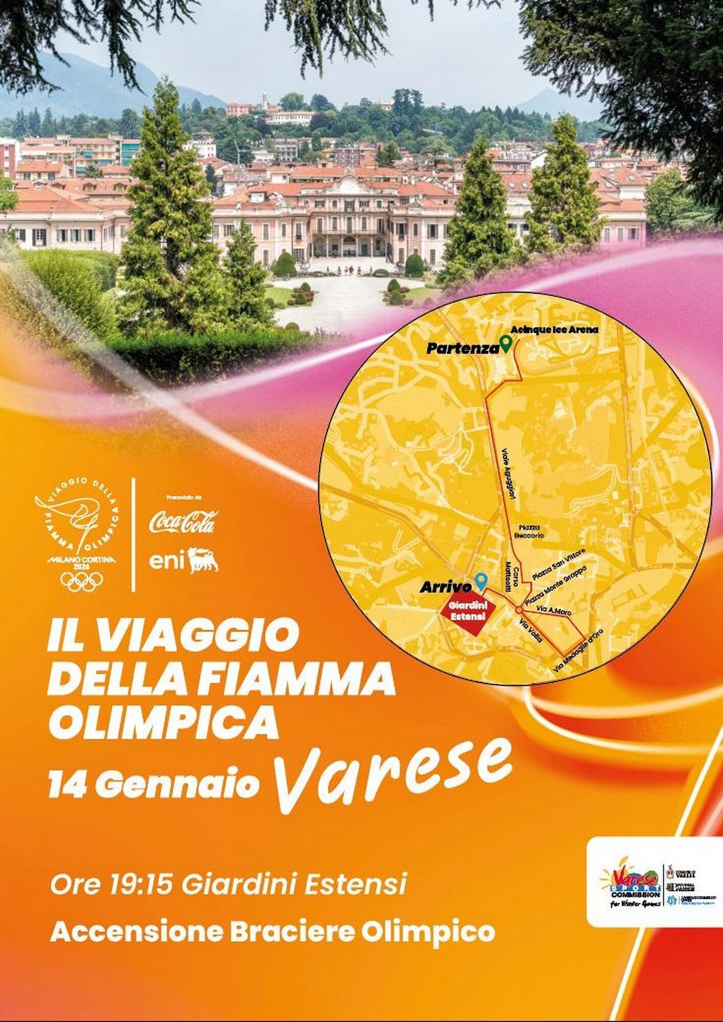 La Fiamma Olimpica a Varese